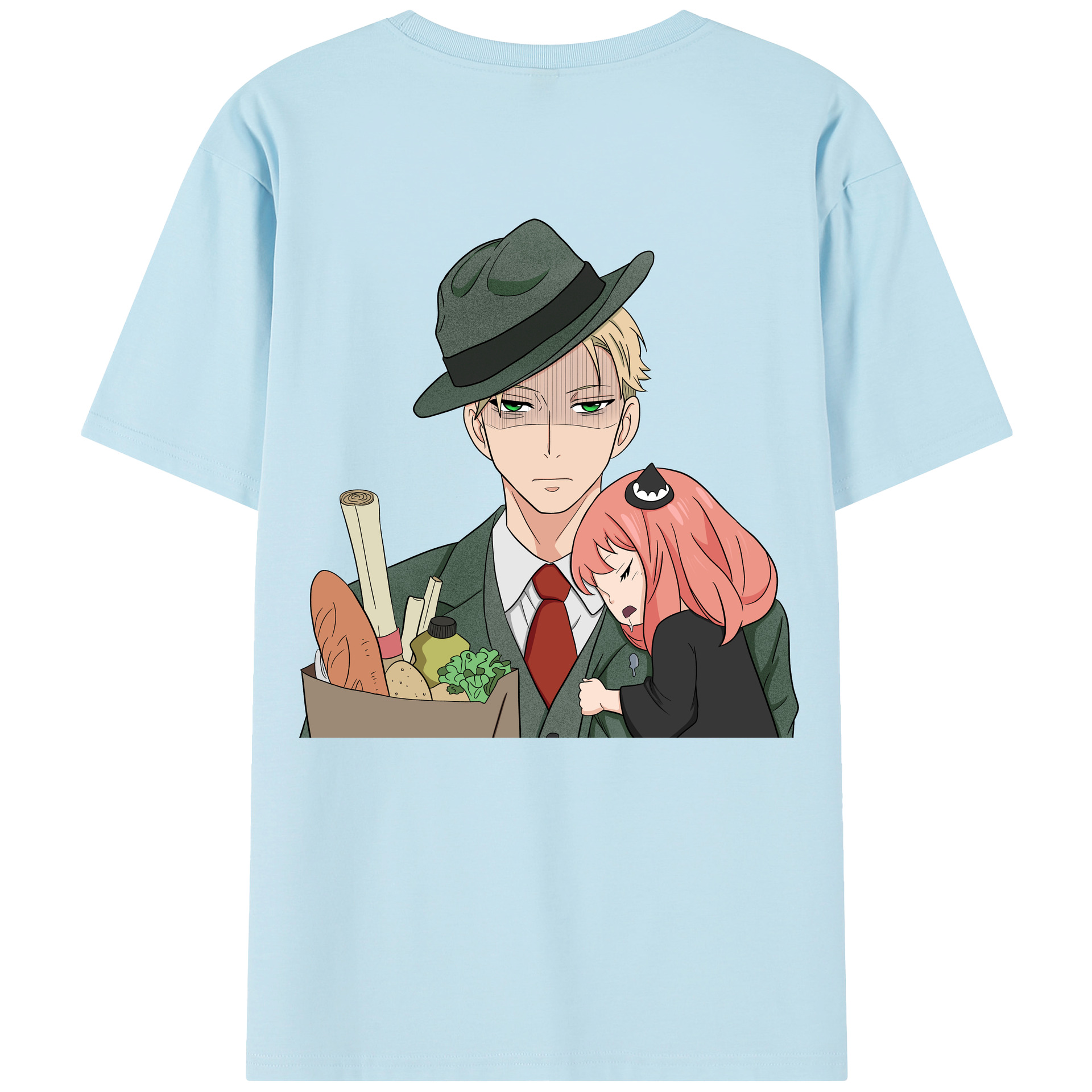 （画像用） SPY×FAMILY间谍家家酒 綿100％半袖Tシャツ（背面プリント）